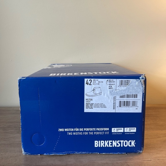 Birkenstock Milton Suede Desert Boots in Ginger - New In Box - Picture 15 of 16